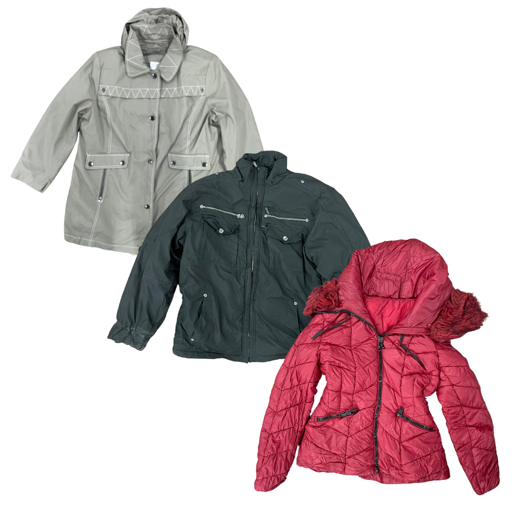 Collection of UNBRANDED HEAVY-PADDED JACKETS in a gallery layout